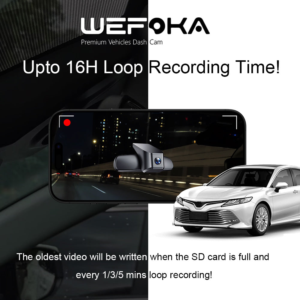 OEM Style Dash Cam Suitable for Toyota Camry 2021-2025