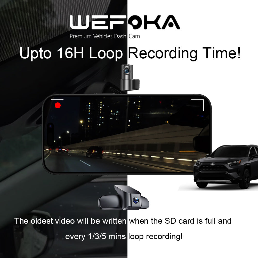 OEM Style 4K Dash Cam Suitable for Toyota RAV4 2022-2025