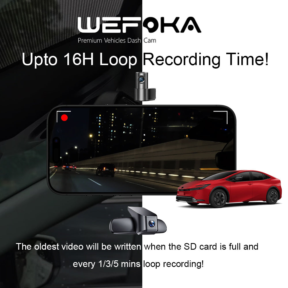 OEM Style Dash Cam Suitable for Toyota Prius 2024-2025