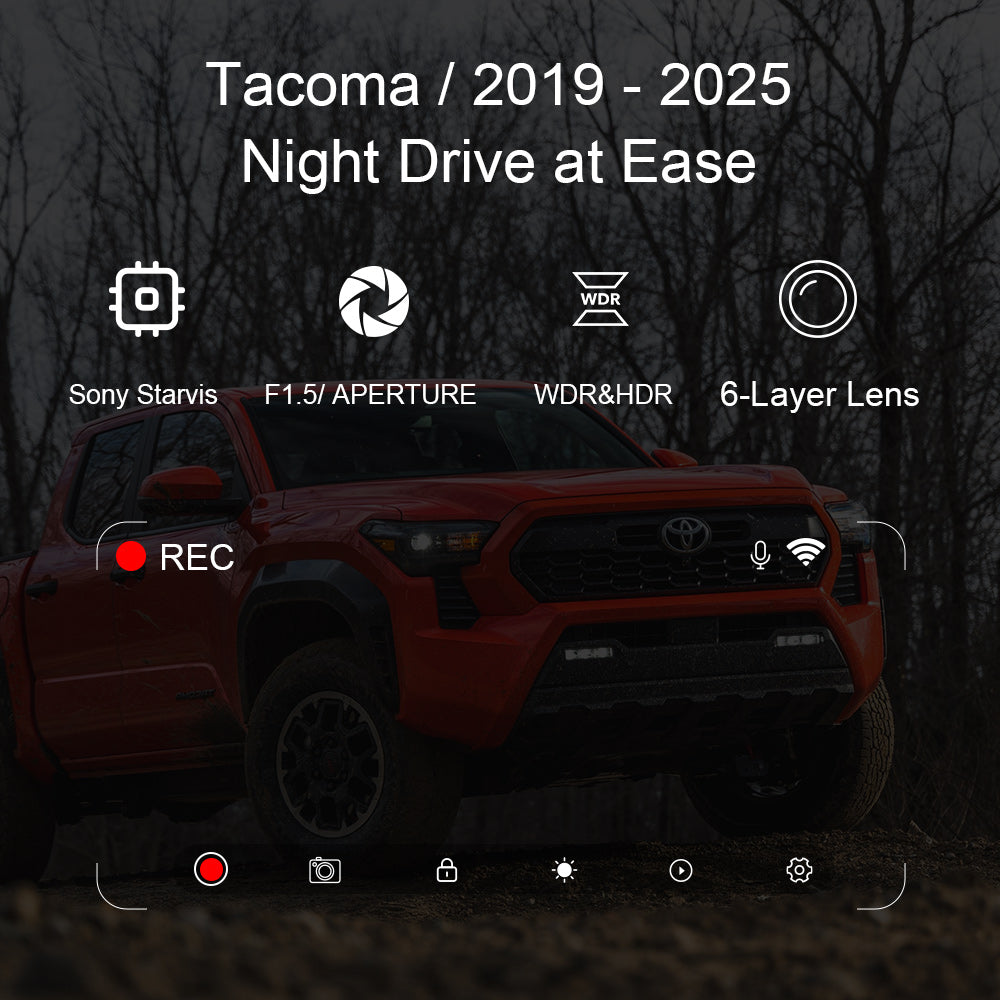 OEM Style Dash Cam Suitable for Toyota Tacoma 2024-2025