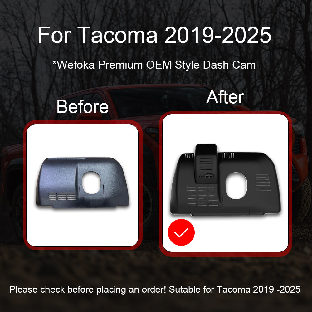 OEM Style Dash Cam Suitable for Toyota Tacoma 2024-2025
