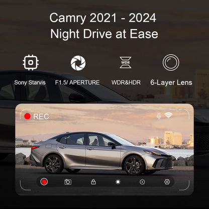 OEM Style Dash Cam Suitable for Toyota Camry 2021-2025