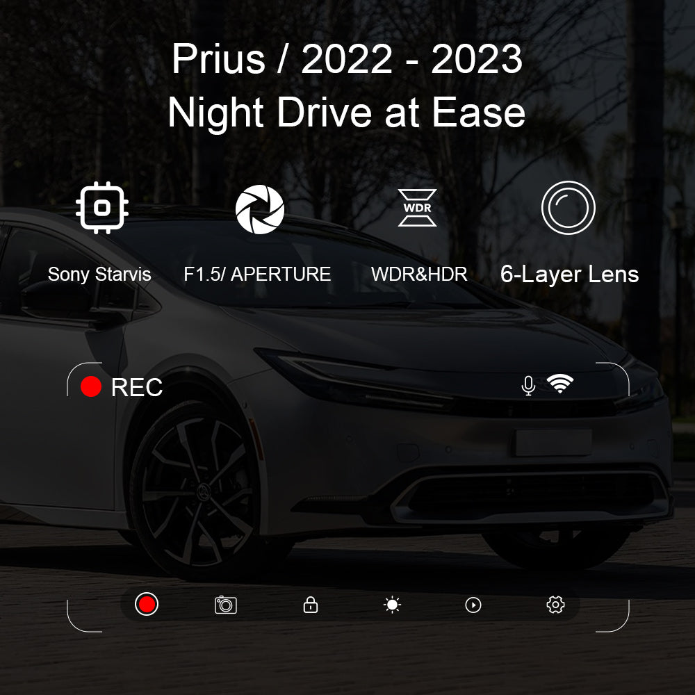 OEM Style Dash Cam Suitable for Toyota Prius 2024-2025