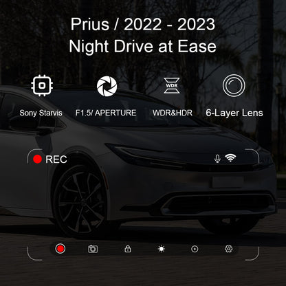 OEM Style Dash Cam Suitable for Toyota Prius 2024-2025