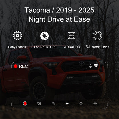OEM Style Dash Cam Suitable for Toyota Tacoma 2024-2025