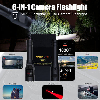 6-in-1 Multi-Functional Cruise Camera Flashlight