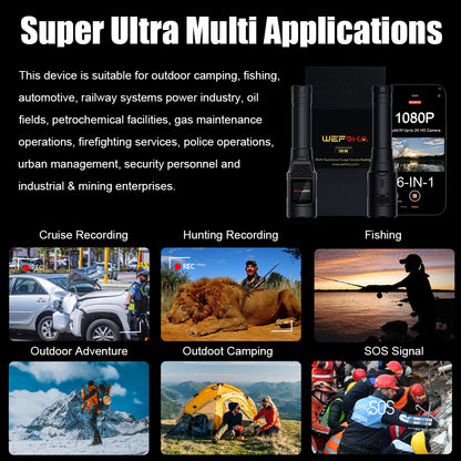 6-in-1 Multi-Functional Cruise Camera Flashlight